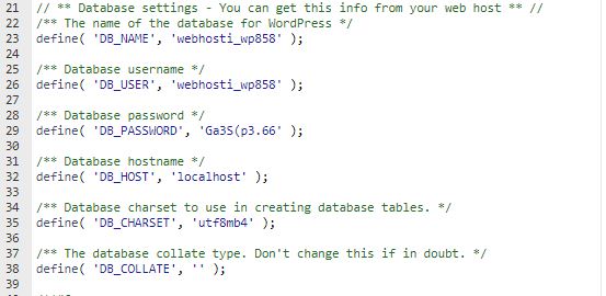 Error Establishing a Database Connection WordPress