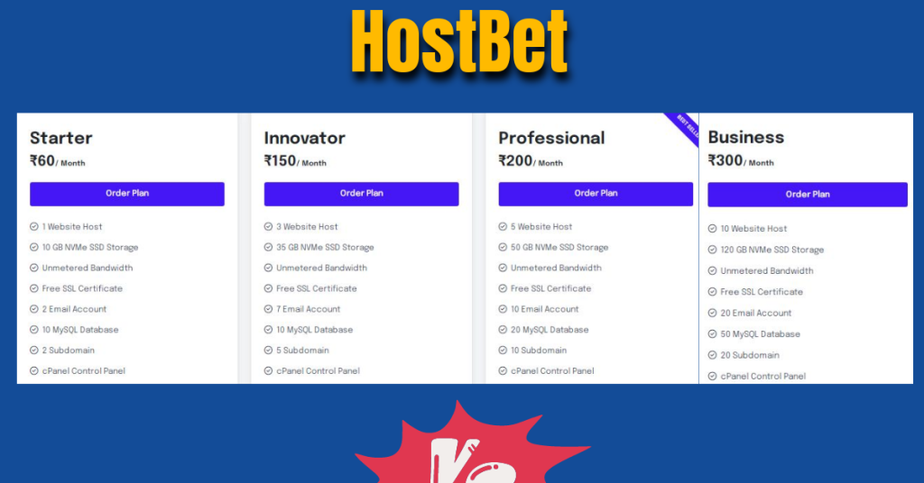 HostBet Shared Hosting