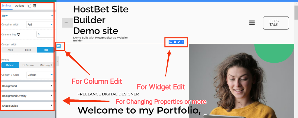 Create a Portfolio Website Using HostBet Free Website Builder