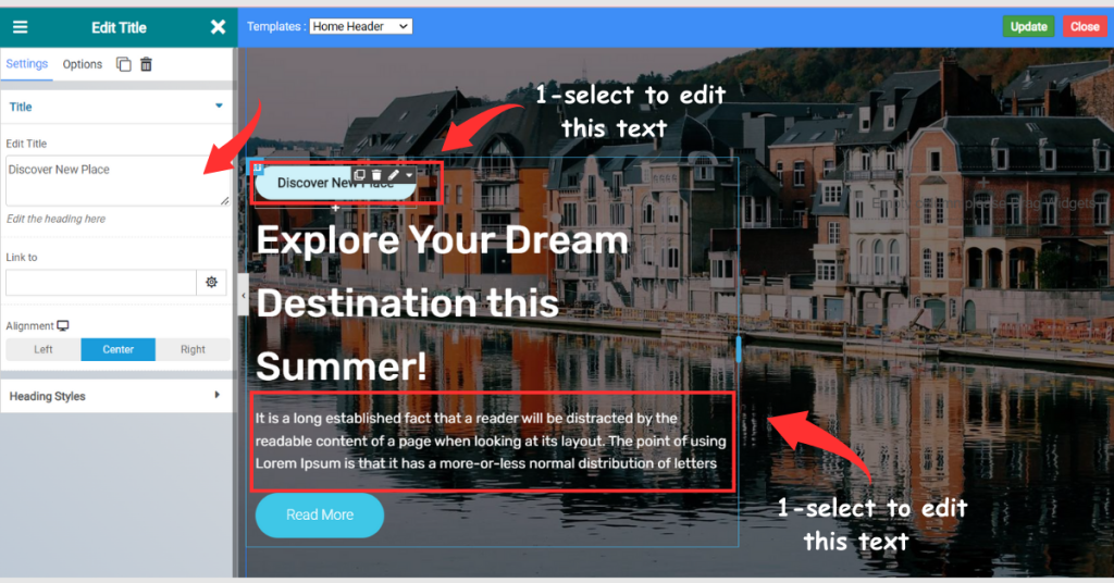 Create a Travel Website