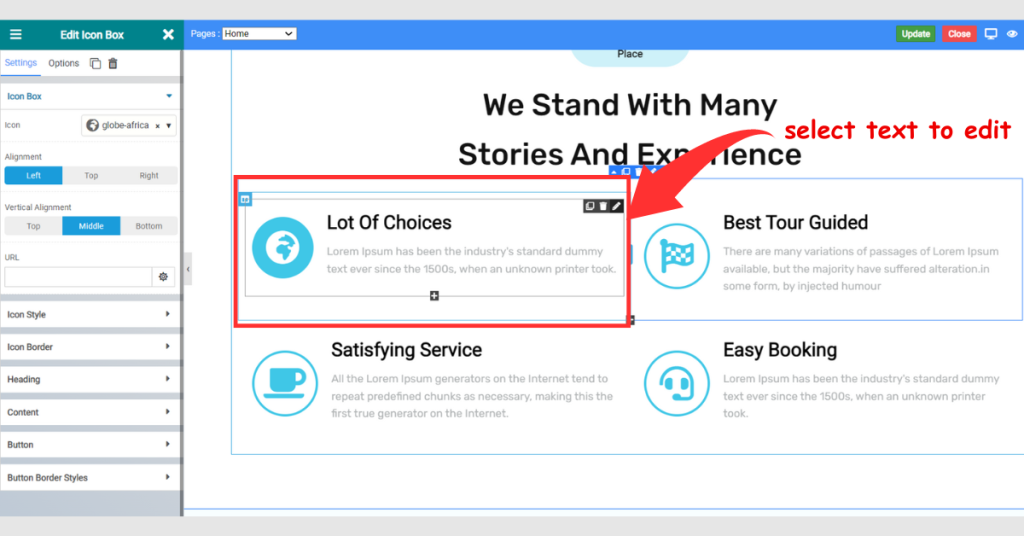 Create a Travel Website