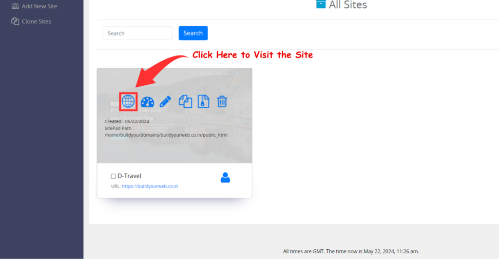 Create a Travel Website